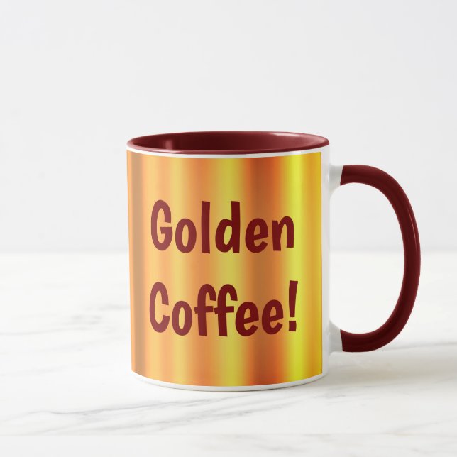 Goldener Kaffee! Tasse (Rechts)