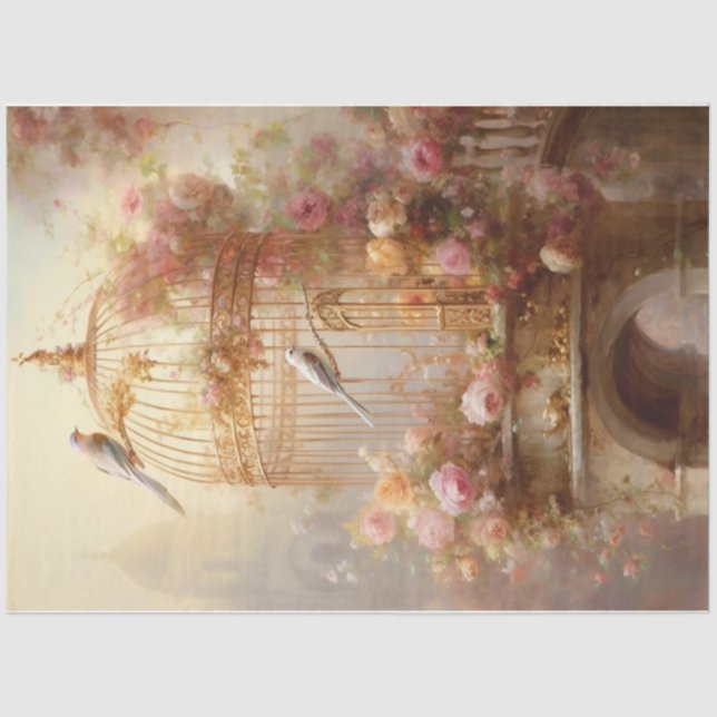 Goldener Käfig Seidenpapier (Vorderseite)