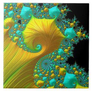 Goldener Kegel-Keramik-Fliesen-Entwurf Fliese