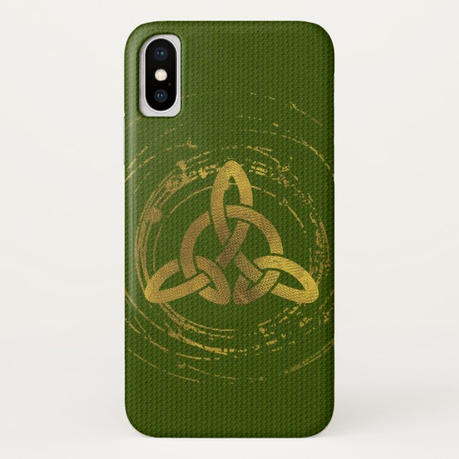 Goldener keltischer Knoten Case-Mate iPhone Hülle (Rückseite)