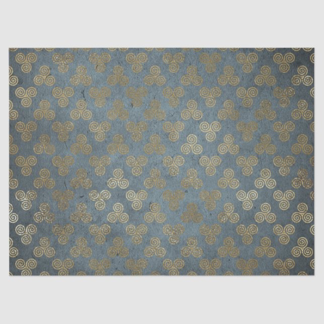 Goldener Knotenpunkt Seidenpapier (Vorderseite)