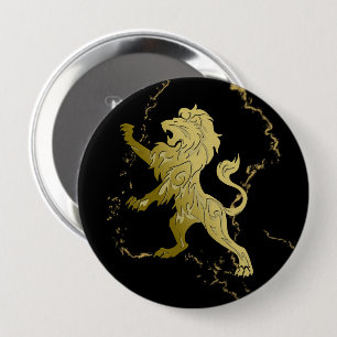 Goldener Königslöwe Button