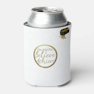 Goldener Kreis "Imagine, Glaube, Achieve"-Design Dosenkühler