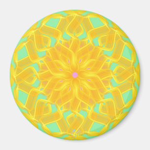Goldener Kreis nach Power Blume Magnet