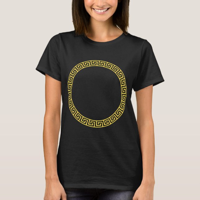 goldener Kreis unendlich T-Shirt (Vorderseite)