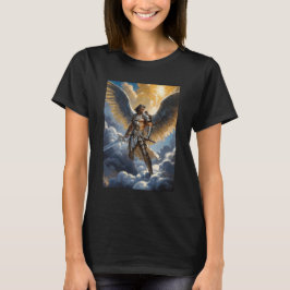 Goldener Krieger des Erzengels Michael des Himmels T-Shirt