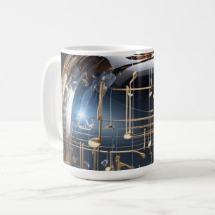 Goldener Kristallapfel-Becher - Musikalischer Apfe Kaffeetasse