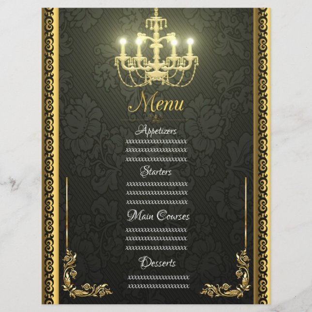 Goldener Kronleuchter (Vorderseite)