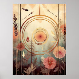 Goldener Lebenskreis Poster