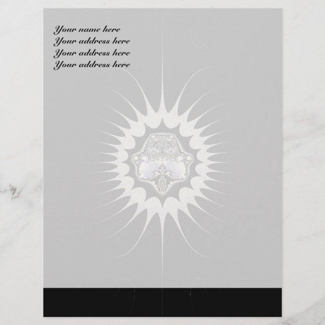 Goldener Leerraum, individueller Letterhead Briefkopf (Vorderseite)