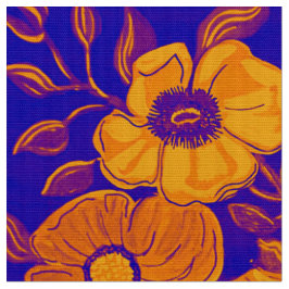 Goldener Lila Fall Stoff