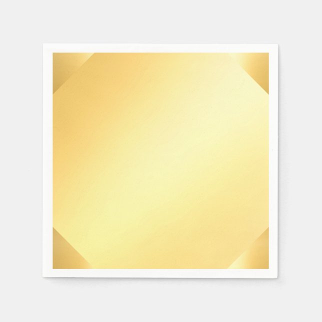 Goldener Look Leere Vorlage Moderne Glamour Serviette (Vorderseite)