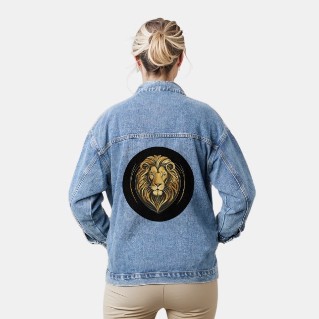 Goldener Löwe Jeansjacke (Modell)