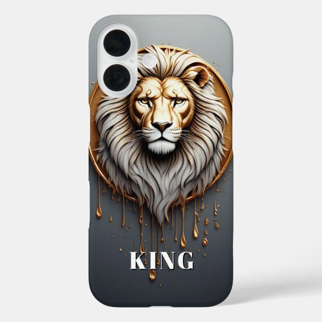 Goldener Löwe nach Maß 🦁 Case-Mate iPhone Hülle (Rückseite)