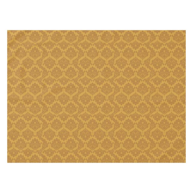 Goldener Luxusdamast Tischdecke (Vorderseite (Horizontal))