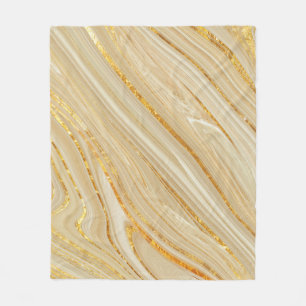 Goldener Marmor: luxuriöser Texturhintergrund. Fleecedecke