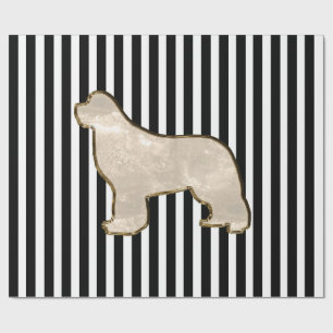 Goldener Newfoundland-Hund Geschenkverpackung Geschenkpapier