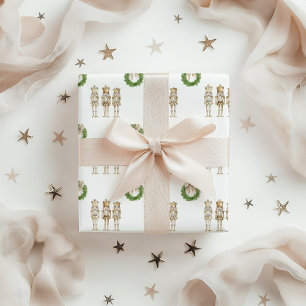 Goldener Nussknacker Weihnachten  Geschenkpapier