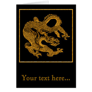 Goldener orientalischer Drache 01