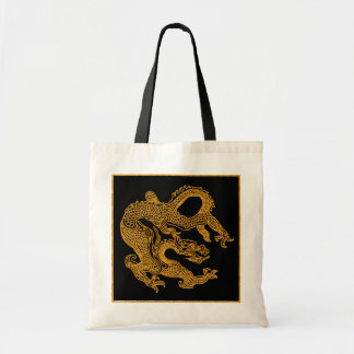 Goldener orientalischer Drache 01 Tragetasche