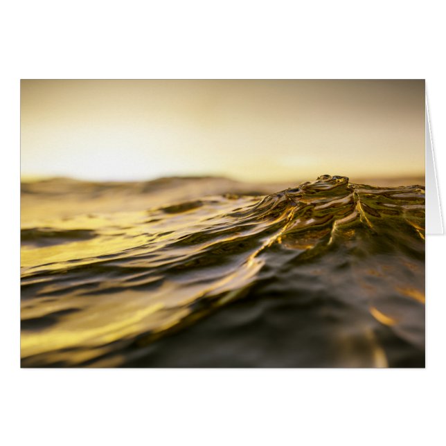 Goldener Ozean Sonnenuntergang (Vorderseite (Horizontal))