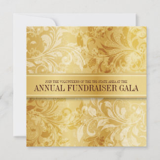 Goldener Paisley-Wirbel-Event Einladung