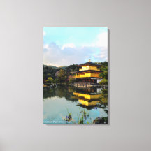 Goldener Pavillon Kyoto Japan Tempelreflexion