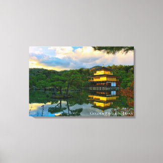 Goldener Pavillon Kyoto Japan Tempelreflexion Leinwanddruck