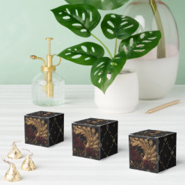 Goldener Pfauen-Barock-Porzellan-Krug  Geschenkschachtel