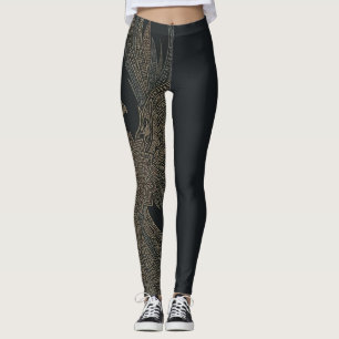 Goldener Phönix-Mythos Leggings