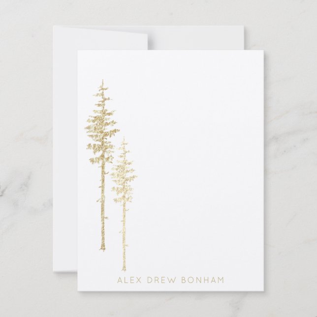 Goldener Pinienwald Mitteilungskarte (Vorderseite)