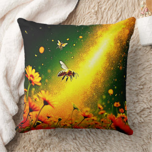 Goldener Pollen für Bienen Joy Design Kissen
