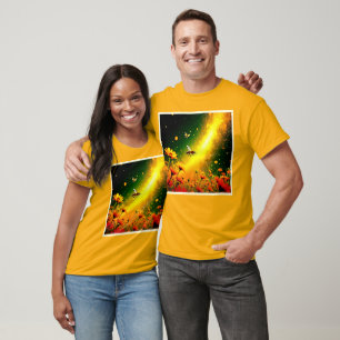Goldener Pollen für Bienen Joy Design T-Shirt