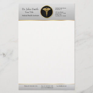 Goldener professioneller medizinischer Caduceus -  Briefpapier
