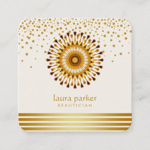 Goldener Quadratische Visitenkarte