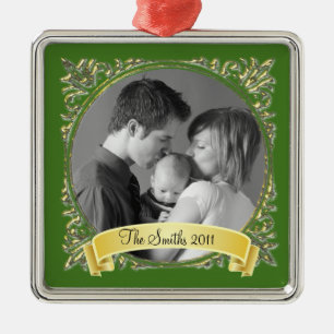 Goldener Rahmen Ornament Aus Metall