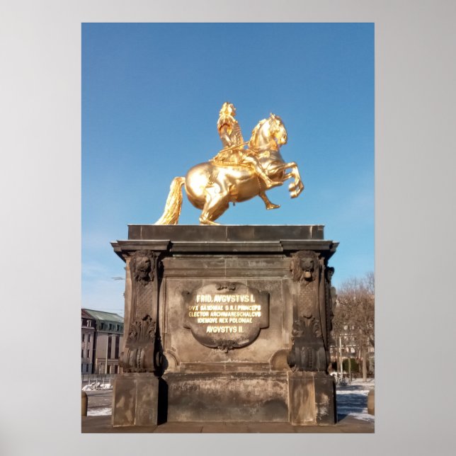 Goldener Reiter Poster (Vorne)
