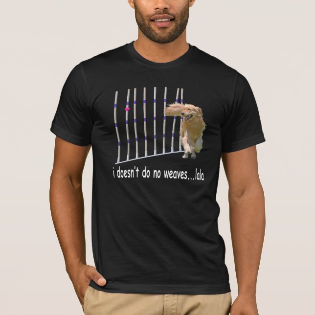 Goldener Retriever-Agility "spinnt" dunklen T - T-Shirt (Vorderseite)