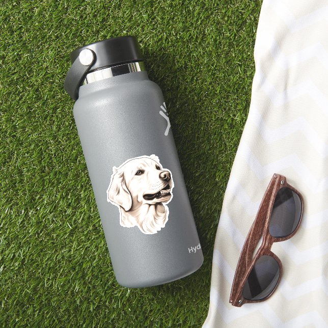 Goldener Retriever Aufkleber (HydroFlask Insitu)