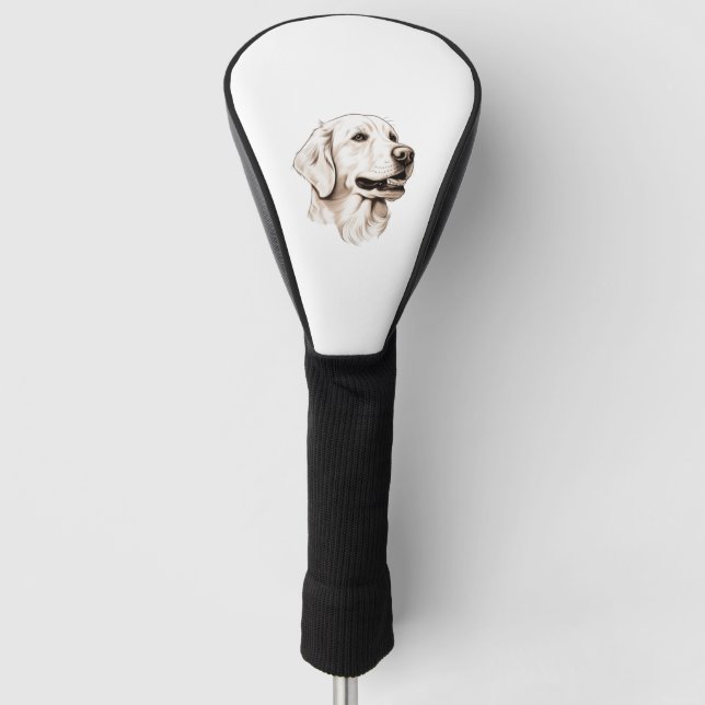Goldener Retriever Golf Headcover (Vorderseite)