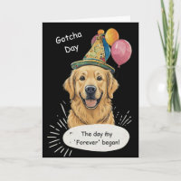 Goldener Retriever Gotcha-Tag-Feier