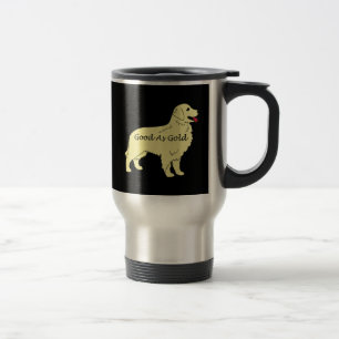 Goldener Retriever gut als Goldreise-Tasse Reisebecher