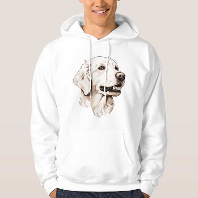 Goldener Retriever Hoodie (Vorderseite)