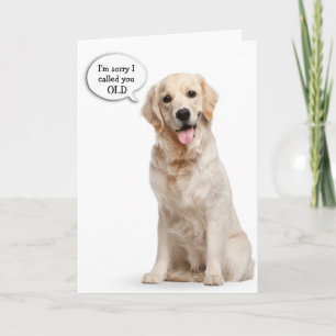 Goldener Retriever Humorer Geburtstag Karte