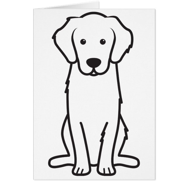 Goldener Retriever-HundeCartoon (Vorne)