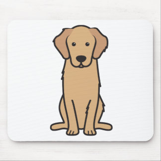 Goldener Retriever-HundeCartoon Mousepad
