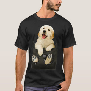 Goldener Retriever in Pocket Puppy T-Shirt