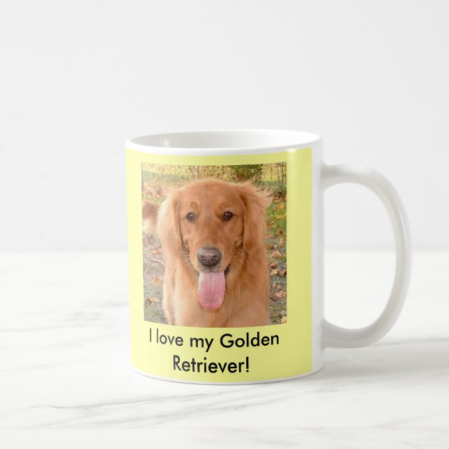 Goldener Retriever-Kaffee-Tasse Tasse (Rechts)
