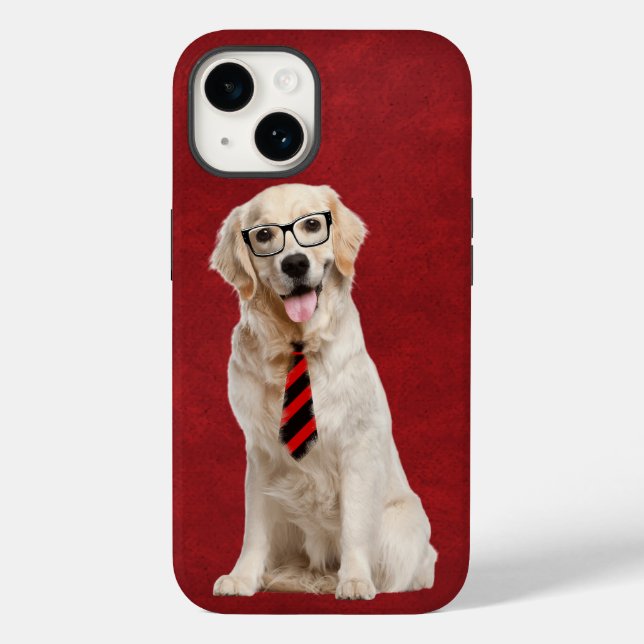 Goldener Retriever mit Brille Case-Mate iPhone Hülle (Rückseite)