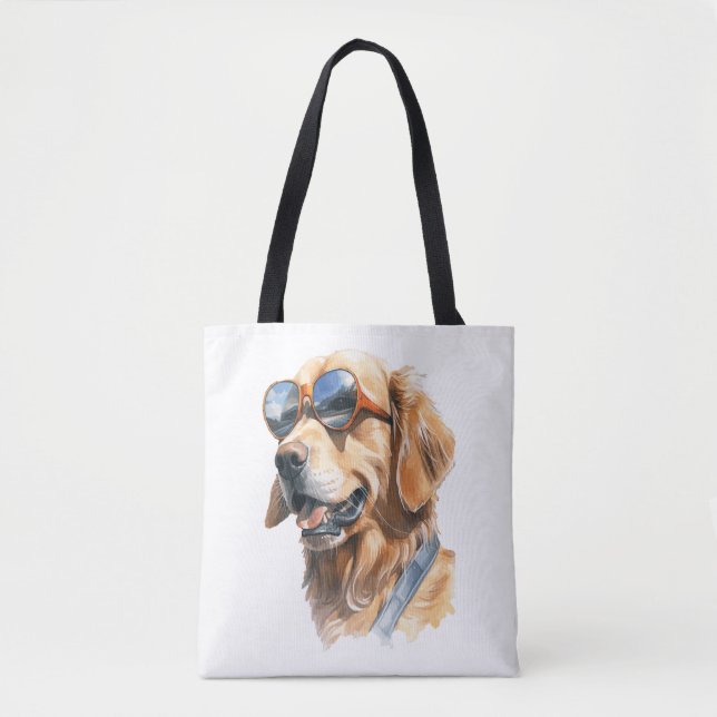 Goldener Retriever mit Sonnenbrille 2 (Vorderseite)